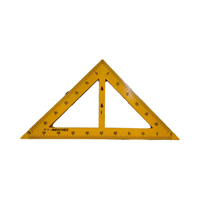 Ensemble de règles mathématiques géométriques comprenant un outil d'échelle Rapporteur Triangle Règle droite Règle pliable en plastique 100cm