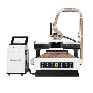 Cnc Router makine için ATC-1325 tam otomatik CNC ahşap mutfak dolabı kapı ve akrilik oyma