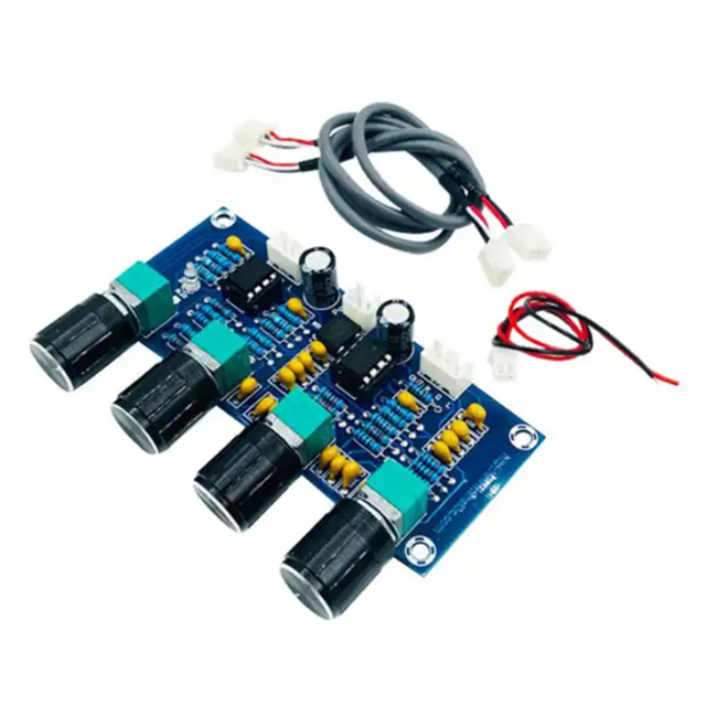 NE5532 Standard Tone Board Preamp with Treble and Bass Volume Adjustment for Amplifier Board (Made in China)