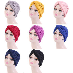 Gorro con patrón africano, gorro preatado, turbante, gorro con nudo, gorro para la cabeza, gorro trenzado, pañuelo para la cabeza, sombrero <span class=keywords><strong>de</strong></span> adoración étnica, gobierno - Product Image 2