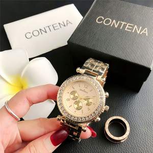 Reloj de lujo con logo, reloj de pulsera de lujo para mujer estilo hip hop, reloj de pulsera deportivo personalizado en oferta, reloj de cuarzo de alta calidad para mujer - Product Image 3