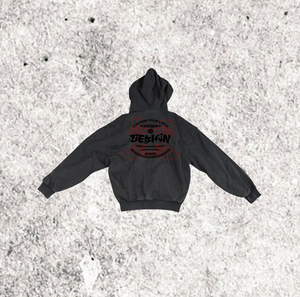 Logotipo personalizado de alta calidad Streetwear Sudadera con capucha de diseñador en blanco Vintage de doble capa lavado con ácido Sun Faded desgastado cremallera sólida - Product Image 3