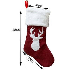 Chaussettes <span class=keywords><strong>de</strong></span> Noël à suspendre brodées 2025, décorations <span class=keywords><strong>de</strong></span> Noël pour la maison, chaussettes <span class=keywords><strong>de</strong></span> Noël personnalisées imprimées à carreaux <span class=keywords><strong>de</strong></span> buffle - Product Image 6
