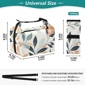 Sac à déjeuner isotherme personnalisé à motif de feuilles de menthe tropicales d'Hawaï - Product Image 3