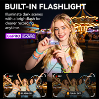 Caméra porte-clés de poche G6 PRO 1080P HD avec 21 filtres, écran de 0,96 pouce, prend en charge les cartes mémoire jusqu'à 128 Go, idéale pour les vlogs et les voyages