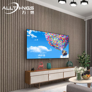 Decoración del hogar WPC madera plástico Interior fondo estriado gran pared paneles decorativos madera WPC panel de pared - Product Image 5