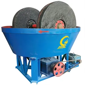 Factory energy & mineral equipment 2-3 Ton Per Hour Gold Rock Mining Equipment Gold Extraction Wet Pan Mill For Sale
