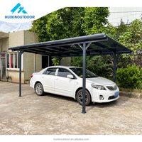Vente directe usine : Système de montage au sol solaire robuste, abri de voiture, carport solaire extérieur en métal et aluminium