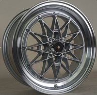 Nouvelle conception BEST WHEEL Jantes de course en alliage poli à rayons multiples 14-15 pouces 5*100 PCD Garantie 5 ans
