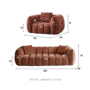 Canapé modulaire compressible de style français moderne, emballé sous vide, sans cadre, pour salon et appartement - Product Image 4