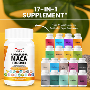 Suplemento Personalizado de Ashwagandha, Raíz de Maca y Fenogreco, Cápsulas para Mejorar la Energía y Vitalidad Masculina, Pastillas para Agrandar el Pene - Product Image 3