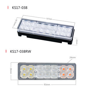 Luz Antiniebla LED Universal OEM KS17-038 12V 24V y Luz <span class=keywords><strong>de</strong></span> Reversa Combinadas para Motocicleta y Camión, Certificación ECE - Product Image 1