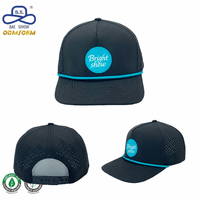 Fabricante con Certificación BSCI y GRS, Personalización de Gorras, Gorras de Béisbol y Golf de 5 Paneles con Orificio Láser para Deportes al Aire Libre y Uso Casual