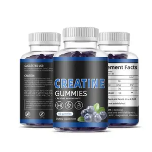 Biocaro OEM Private Label Creatine Gummies BCAA Creatine Monohydrate Gummies Pre Workout Suplemento Energy Gummies