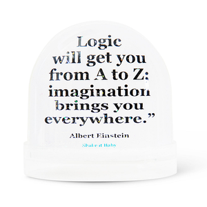 Di medie dimensioni personalizzato Albert Einstein acrilico globo di neve in resina Souvenir Snowglobe con immagine - Product Image 2