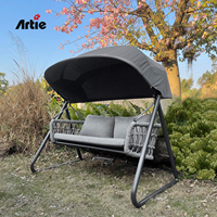 Artie Morden Chaise de Balançoire de Jardin Designer Hôtel Balcon Meubles Double Places Balançoire Chaise Suspendue Extérieur Balançoire Ensembles Pour Adulte