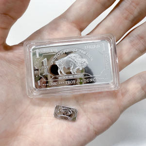 Fabricante personalizado Metal Craft Gift Mini Solid <span class=keywords><strong>1</strong></span> Gramo Buffalo Bar Gold Silver Plated Bullion - Product Image 5