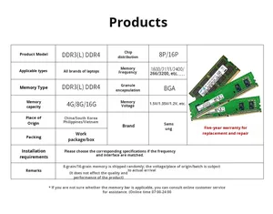 SAM-SUNG DDR4 Laptop RAM <strong>Module</strong> REG ECC 8GB 16GB 32GB 3200 2666/3200 in Stock - Product Image 6