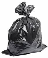 Sacs poubelles jetables en rouleau de 30 gallons, noirs, robustes, en PE épais, pour déchets, capacité 1 tonne, MOQ