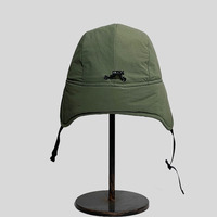 Japón estilo Unisex esquí a prueba de viento invierno cálido deporte al aire libre algodón acolchado polar oreja solapa correr senderismo esquí Camping ciclismo gorra