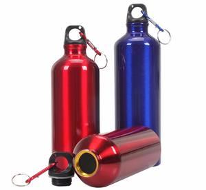 Botella de agua deportiva de aluminio promocional, botella de agua de acero inoxidable - Product Image 1