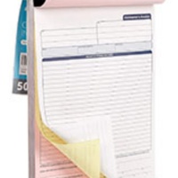 Libreta de Facturas Profesional y Duradera, Papel Autocopiativo Personalizable para Registro, Suministro al por Mayor, Resistente al Agua y al Aceite, ISO9001