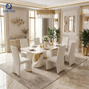 Chaise de salle à manger géométrique en Z à dossier haut, style hôtel 5 étoiles, chaise de réception haut de gamme en velours blanc pour salle à manger royale - Product Image 2