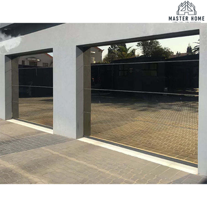 <span class=keywords><strong>Porte</strong></span> de garage <span class=keywords><strong>sectionnelle</strong></span> en aluminium noir ATMOS avec verre dépoli automatique pour maisons - Product Image 5
