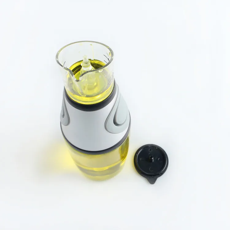 Press And Measure Glass Oil Vinegar Dispenser Glass Oil Bottle 500ML