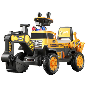 Excavadora eléctrica de juguete para niños, vehículo con control remoto, volante y joystick, para niños de 5 a 7 años - Product Image 2