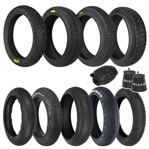 Chambre à air pour pneu de vélo électrique tout-terrain et urbain 20 pouces, compatible avec les pneus Fat Tire 20*4.0, 20*4.5, 20*5.0, 20*3.0 - Product Image 1