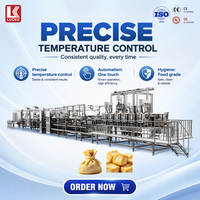 Ligne de production de boulettes de tofu et de sachets de bonheur à haute efficacité, équipement de traitement du tofu en acier inoxydable de qualité alimentaire avec contrôle PLC