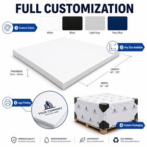 Prezzo di fabbrica vendita calda ad alta densità <span class=keywords><strong>forex</strong></span> bianco 5mm/10mm Foam PVC Foam fogli di Stock - Product Image 1
