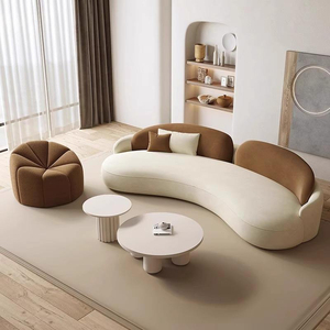 <span class=keywords><strong>Canapé</strong></span> modulaire moderne en velours, design unique, pour hôtel, villa, salon - Product Image 1