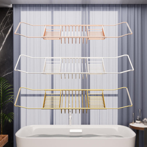 Estante organizador de accesorios de baño, estante de almacenamiento, estante Duschablage, accesorios de baño <span class=keywords><strong>para</strong></span> bañera - Product Image 6
