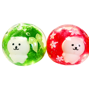 CHENXI Custom 6cm Coconut Oil Stress <b>Ball</b> Stress <b>Squeeze</b> <b>Ball</b> Kawaii Taba Bear Squishy Toys <b>Ball</b> - Product Image 6