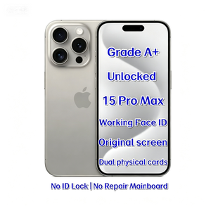 ขายส่งโทรศัพท์มือสองปลดล็อคสำหรับ 15 Pro Max สีไทเทเนียมธรรมชาติ ความจุ 256GB หน้าจอ 120Hz รองรับ Face ID จัดจำหน่ายทั่วโลกโดยผู้จัดจำหน่ายรายย่อย - Product Image 1