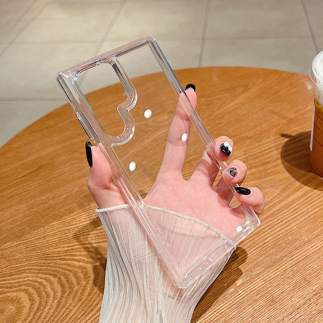 Ultra Luxury Transparent Crystal Space Galaxy24+ Protective Case for Samsung S25 All-Inclusive Anti-Fall Mobile Phone Cover