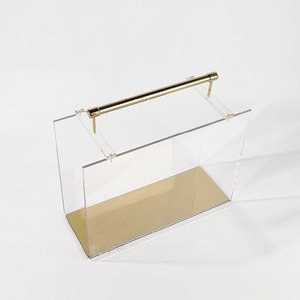 Model Room Light Luxury Modern portariviste In acrilico decorazioni morbide negli ornamenti per scaffali da pavimento a soffitto dell'ufficio vendite - Product Image 6