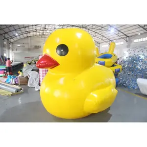 بالون عملاق قابل للنفخ على شكل بطة صفراء كبيرة للإعلان والترويج في حمامات السباحة - Product Image 1