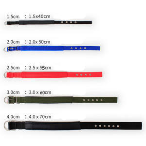 Kerah anjing empuk lembut 9 warna kerah anjing nilon awet dapat diatur dengan cincin D logam dan gesper - Product Image 6