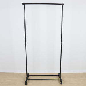Stendibiancheria in Ferro a Palo Singolo con Ruote per Balcone, <span class=keywords><strong>Appendiabiti</strong></span> e Portabiti - Product Image 4