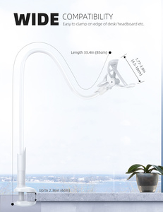 Soporte de Teléfono Móvil Lamicall LS05 de Metal Completo con Brazo Flexible, Soporte Resistente para Teléfono Móvil para Cama y Escritorio, Sin Caídas, Soporte Robusto para Teléfono Celular - Product Image 3