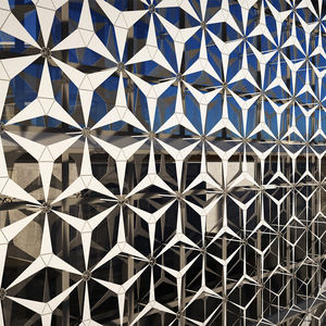 Façades modernes en aluminium découpé au laser à <span class=keywords><strong>double</strong></span> <span class=keywords><strong>peau</strong></span>, extérieurs, murs rideaux en verre et en acier, systèmes de panneaux de clôture décoratifs pour jardin - Product Image 6