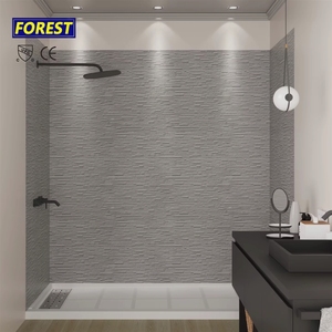 Base de <span class=keywords><strong>douche</strong></span> profonde de conception <span class=keywords><strong>italienne</strong></span> 2026, en pierre, carrée, avec plateau SMC et panneau mural SMC - Product Image 1