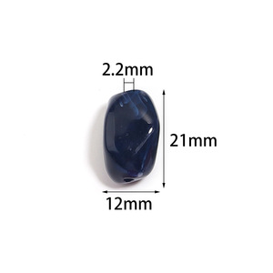 <span class=keywords><strong>Perles</strong></span> acryliques MFan irrégulières bicolores effet nuage à grand trou pour DIY, imitation pierre, bracelet, chaîne de téléphone, matériaux de tissage pour sacs - Product Image 5