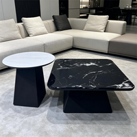 Ensemble canapé et table basse 2 pièces de luxe moderne pour salon d'appartement, avec option extérieur