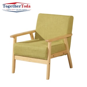 Sofá Individual Convertible de Madera Moderno con Relleno de Esponja para Sala de Estar, Últimos Diseños - Product Image 1