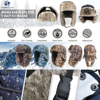 Gorro de Invierno Unisex de Punto, Estilo Aviador, Ushanka, Cosaco, Trapper, con Orejeras, Venta Directa de Fábrica