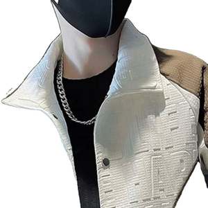 Chaqueta avanzada para hombre para primavera otoño tendencias de moda abrigo Polo de color de un solo pecho botón Casual diseño versátil - Product Image 4